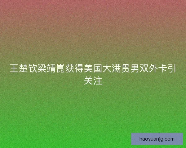 王楚钦梁靖崑获得美国大满贯男双外卡引关注 王楚钦梁靖崑获得美国大满贯男双外卡引关注